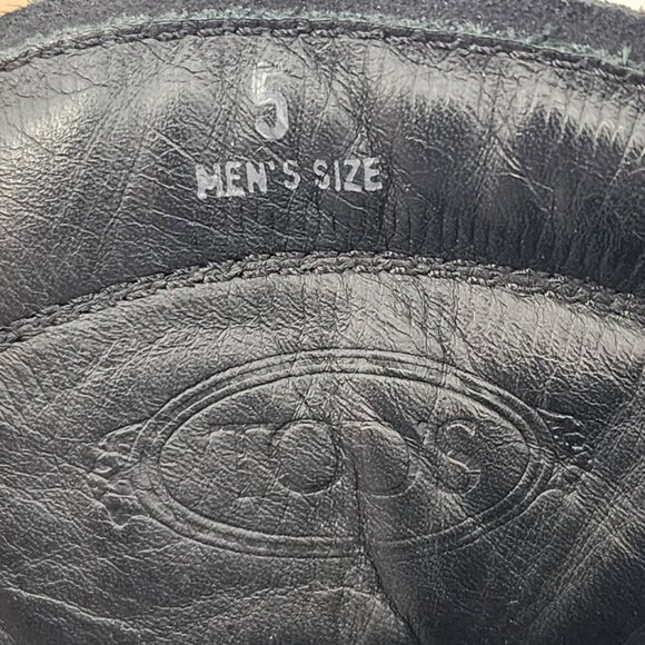 TOD'S Men's Black Suede Lace Up Boots Zip Unisex - Picture 10 of 11